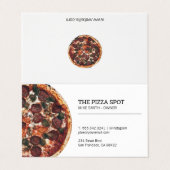 Pizza Winkel Visitekaartje (Buitenkant ongevouwen)