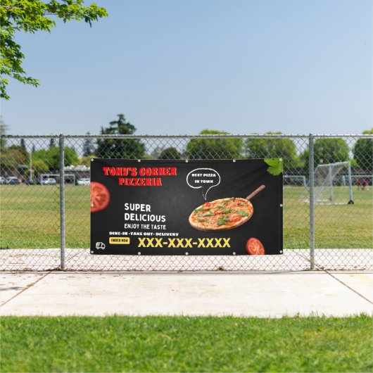 Pizza winkelen - groots aanpassen spandoek (Insitu)