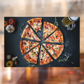 Pizza Winkelen Italiaanse Homemade Cheese Crust Raamsticker (Vel 2)