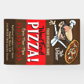 Pizza Winkelen Italiaanse promotiebanner  Spandoek (Horizontaal)