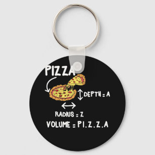 Pizza Wiskunde Circle Mathmatica Formulas Sleutelhanger