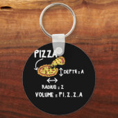 Pizza Wiskunde Circle Mathmatica Formulas Sleutelhanger (Voorkant)