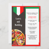 Pizza Your Way-uitnodiging Kaart (Voorkant)