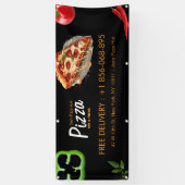 Pizza zaak aangepaste banner (Verticaal)