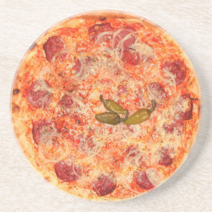 Pizza Zandsteen Onderzetter