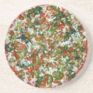 pizza zandsteen onderzetter