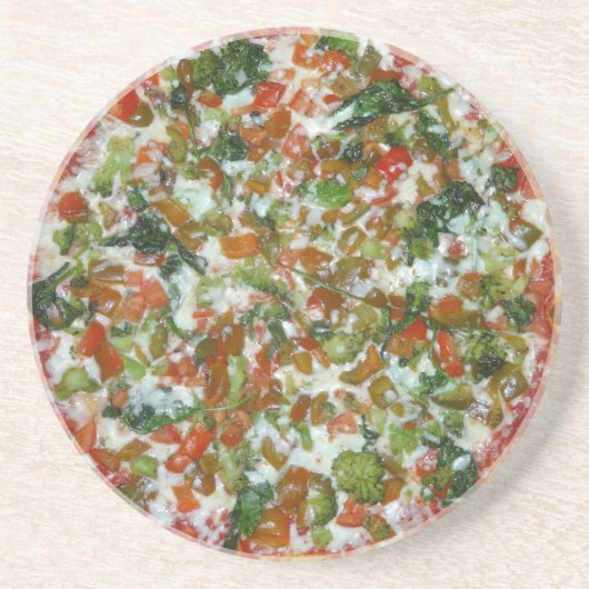 pizza zandsteen onderzetter (Voorkant)