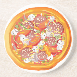 Pizza Zandsteen Onderzetter