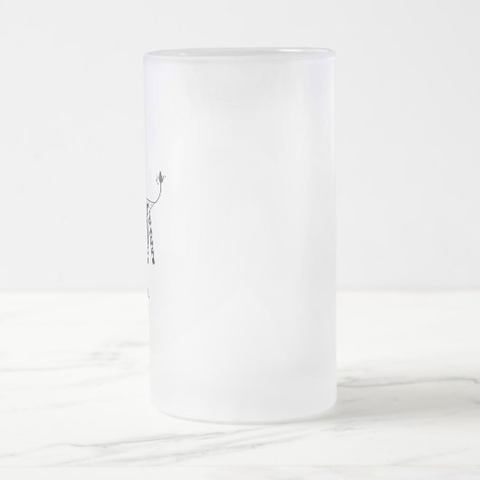 Pizza Zebra Cute Kinder Cartoon Matglas Bierpul (Center)