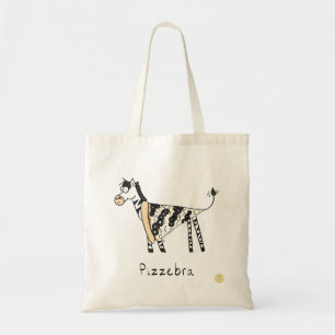 Pizza Zebra Cute Kinder Cartoon Tote Bag