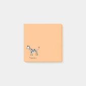Pizza Zebra Schattige Kinderen Cartoon Post-it® Notes (Voorkant)
