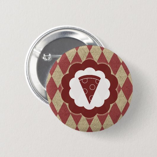 pizzadiamanten ronde button 5,7 cm (Voorkant /achterkant)