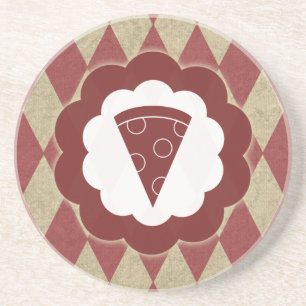 pizzadiamanten zandsteen onderzetter