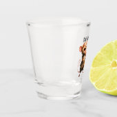 Pizzadiet Muis Ontwerp Met Humor Shot Glas (Links)