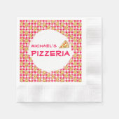 Pizzafeest Kinderverjaardag Servet (Voorkant)