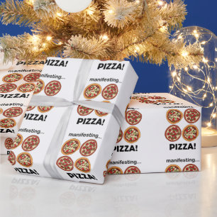 Pizzafeest manifesteren cadeaupapier
