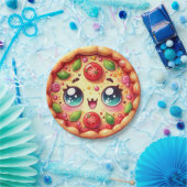 Pizzafeest Papieren Bordje (Feest)