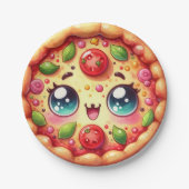 Pizzafeest Papieren Bordje (Voorkant)