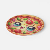 Pizzafeest Papieren Bordje (Gekanteld)
