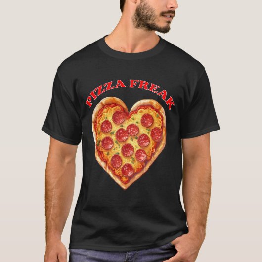pizzafreak t-shirt (Voorkant)