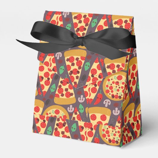 pizzagesneden feestjes bedankdoosjes (Voorkant Zijde)