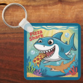 Pizzahaai Sleutelhanger (Voorkant)