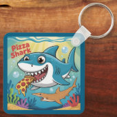 Pizzahaai Sleutelhanger (Achterkant)