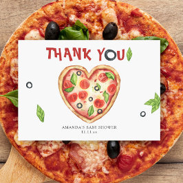 pizzahart waterverf baby shower BEDANKT