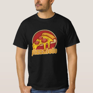 pizzaiolo grappige pizzabakker cadeau pizza-illust t-shirt