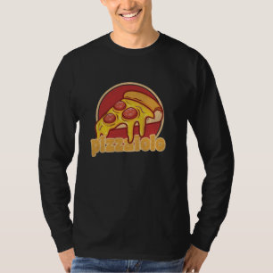 pizzaiolo grappige pizzabakker cadeau pizza-illust t-shirt
