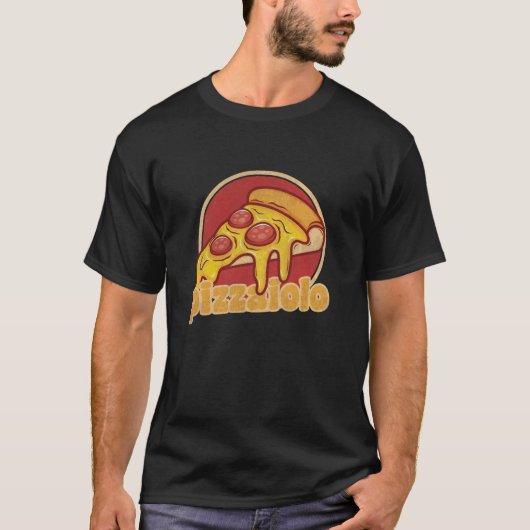 pizzaiolo grappige pizzamaker cadeautaart illustra t-shirt (Voorkant)