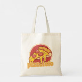 pizzaiolo grappige pizzamaker cadeautaart illustra tote bag (Achterkant)
