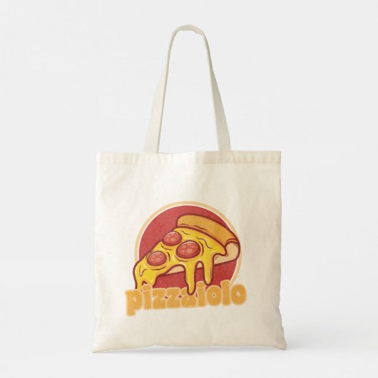 pizzaiolo grappige pizzamaker cadeautaart illustra tote bag (Achterkant)