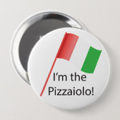 Pizzaiolo round badge ronde button 4,0 cm (Voorkant /achterkant)