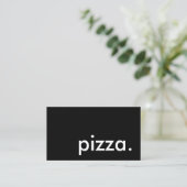 pizzakaart met loyaliteitsstempels klantenkaartje (Staand voorkant)
