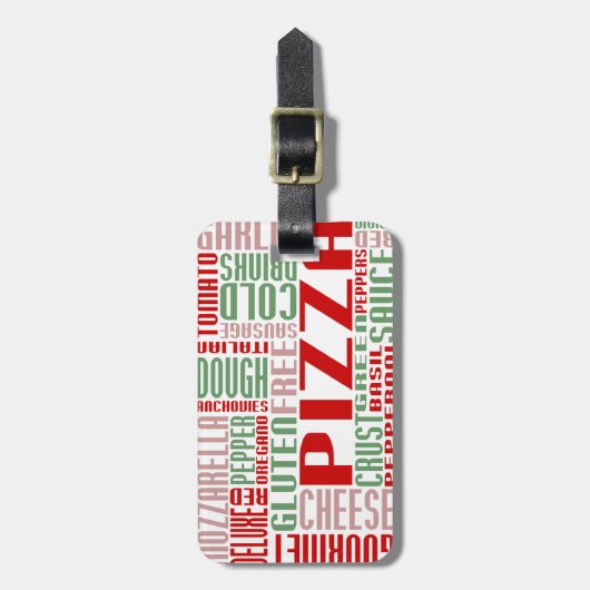 pizzakjeChat Bagagelabel (Voorkant verticaal)