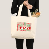 pizzakjeChat Grote Tote Bag (Voorkant (product))