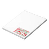 pizzakjeChat Notitieblok (Linkerzijde)
