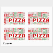pizzakjeChat Rechthoekige Sticker (Vel)