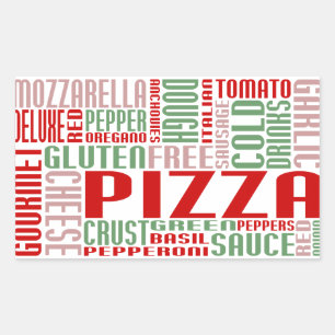 pizzakjeChat Rechthoekige Sticker