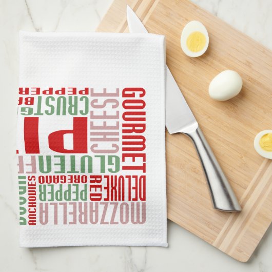 pizzakjeChat Theedoek (Quarter Fold)