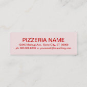 pizzakoestekaart (retrograde) klantenkaartje (Achterkant)