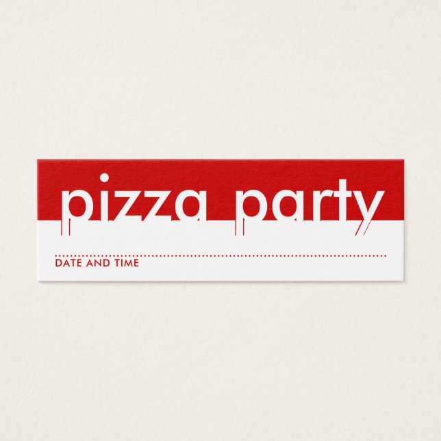 pizzakooppas mini visitekaartjes (Voorkant)