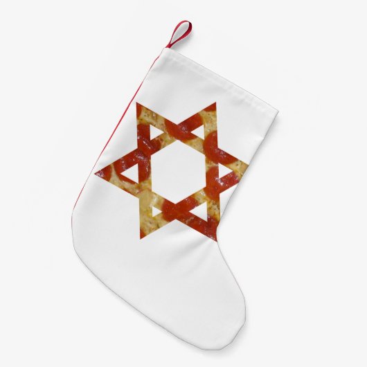 pizzakster van david stocking kleine kerstsok (Voorkant (Hangend))