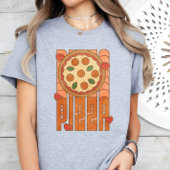 Pizzaliefhebber, Funny Pizza T-shirt, Retro Pizza T-shirt