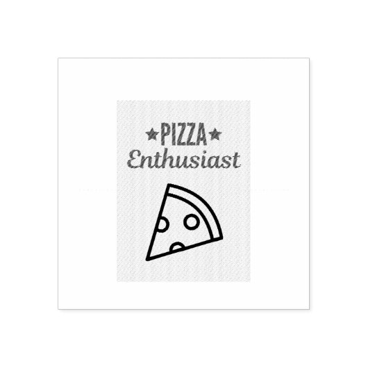 pizzaliefhebber rubberstempel (Afrduk)