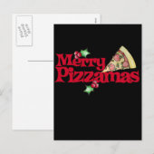 pizzamas feestdagenkaart (Voorkant / Achterkant)