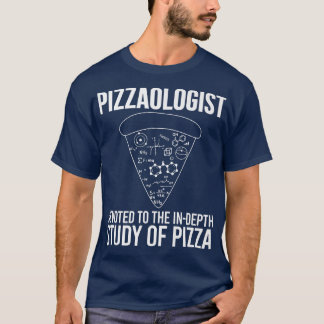 Pizzaologe Studie naar Pizza Funny Pizza T-shirt