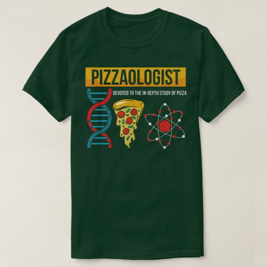 Pizzaoloog deed het in de diepgaande studie van Pi T-shirt (Design voorkant)