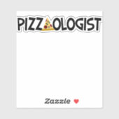 Pizzaoloog - Funny Pizza Sticker (Vel)